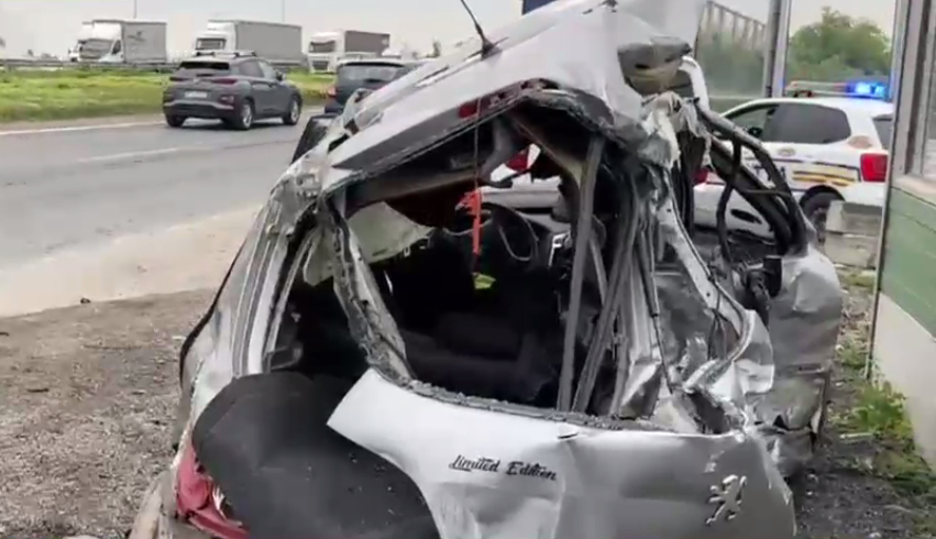 VIDEO. Impact violent pe Centura Capitalei: Un bărbat a murit, iar copilul său a fost grav rănit