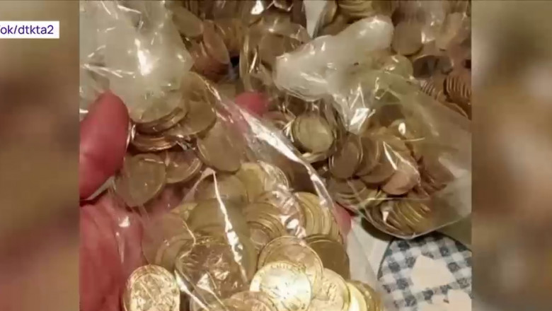 monede in pungi