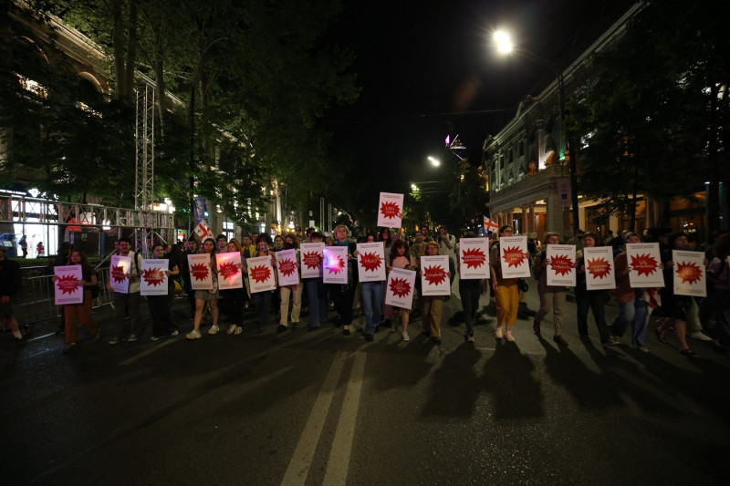 Georgians continue to protest government's 'Transparency of Foreign Influence' draft law