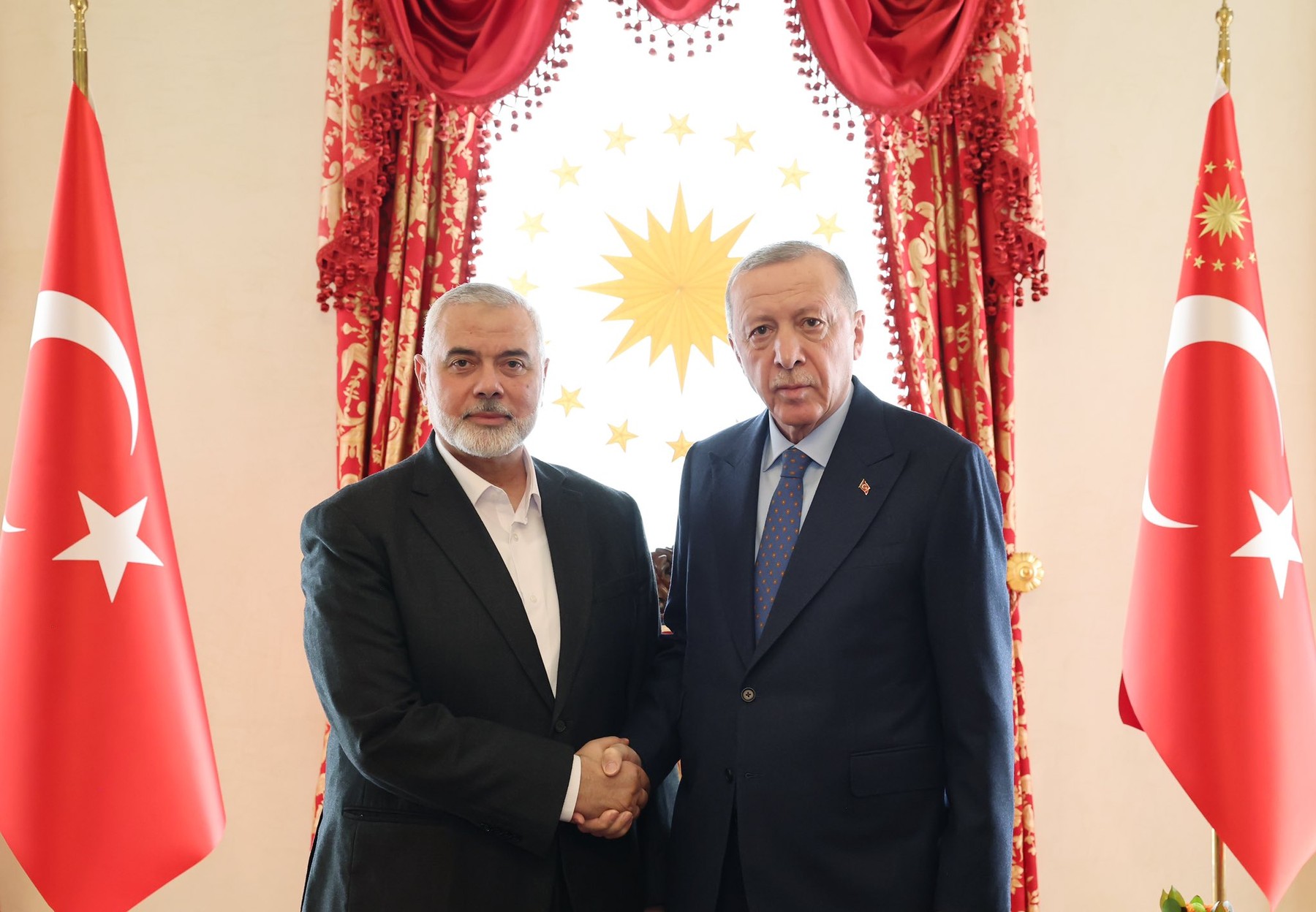 Erdogan s-a întâlnit cu șeful politic al Hamas, la Istanbul: „Palestinienii trebuie să se unească”