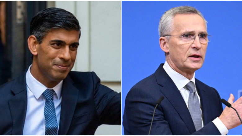 Rishi Sunak și Jens Stoltenberg