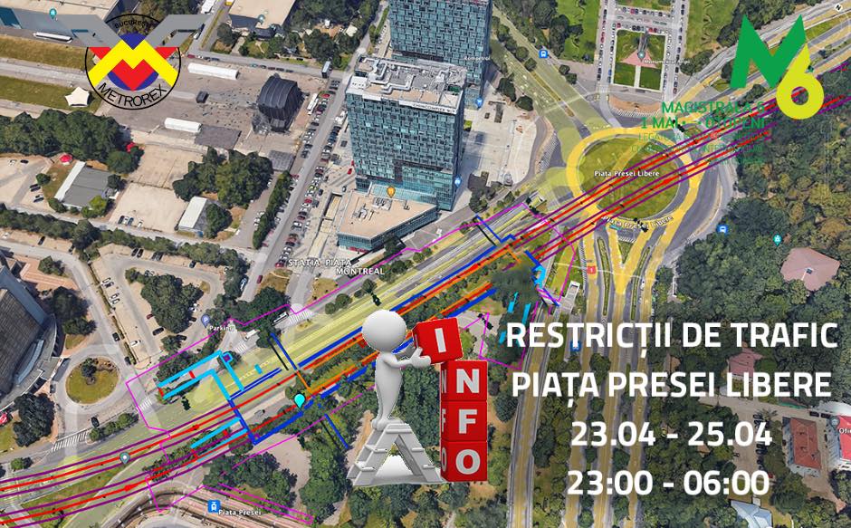 Pasajul Piaţa Presei din Bucuresti se inchide temporar, pentru lucrari la metroul catre Otopeni