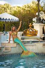 Professional mermaid makes $8k-an-hour - despite being scared of the ocean.