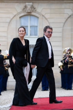 Elysee Palace : Arrival of guests at the State dinner for Xi Jinping