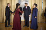 France's President Emmanuel Macron, Chinese President Xi Jinping during presentations ahead of an official state dinner, Paris - 06 May 2024