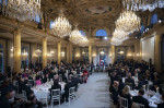 France's President Emmanuel Macron, Chinese President Xi Jinping during presentations ahead of an official state dinner, Paris - 06 May 2024