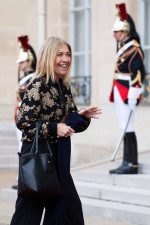 Elysee Palace : Arrival of guests at the State dinner for Xi Jinping