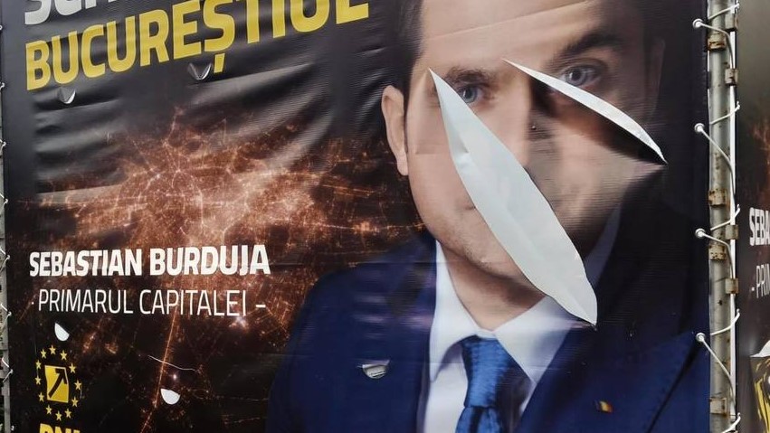 Burduja depune plângere penală, după ce i-au fost rupte panourile electorale: „De cine le este frică nu vor scăpa”