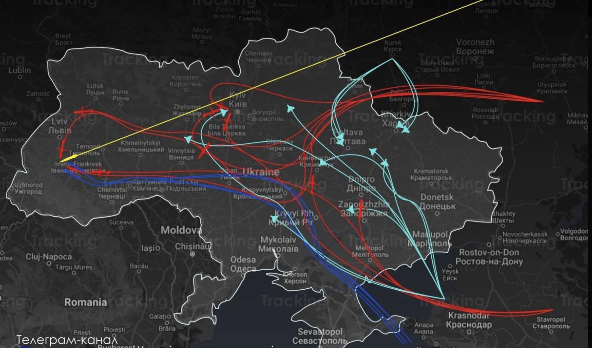 Rușii au atacat Ucraina cu zeci de rachete și drone care au ajuns până în vest, la Liov. Polonia a ridicat avioanele de vânătoare