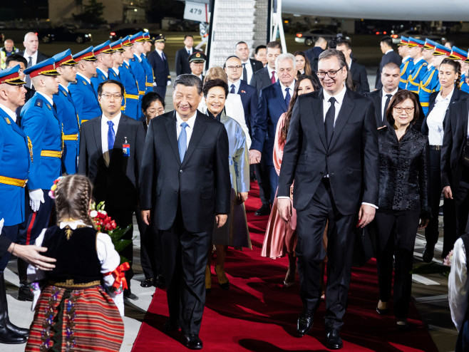 SERBIA BELGRADE XI JINPING ARRIVAL