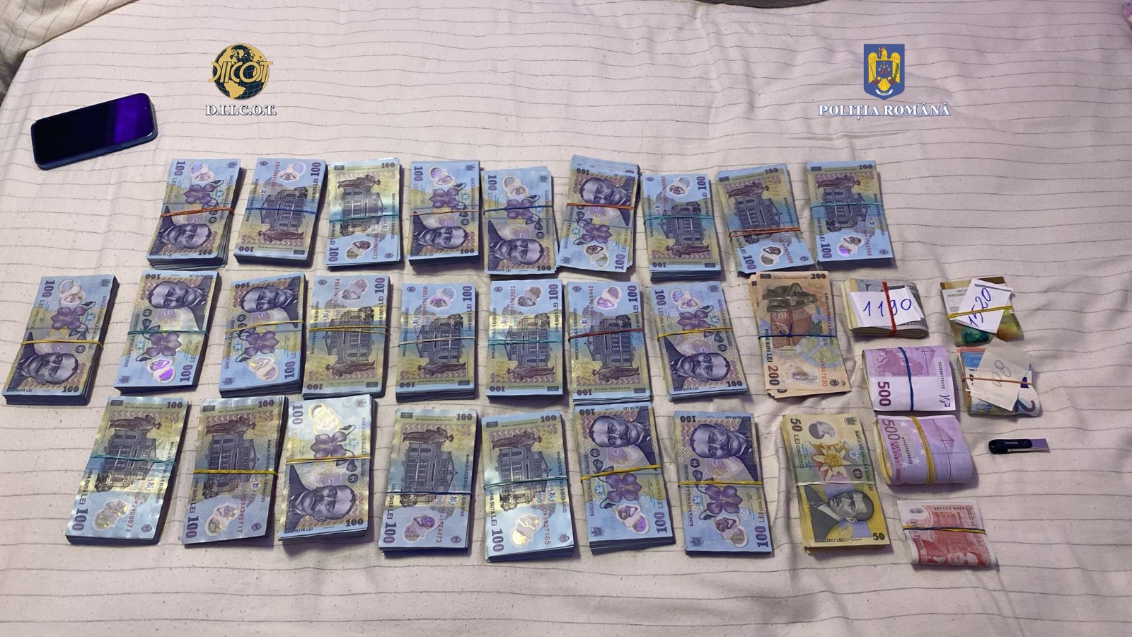 29.000 de colete cu droguri trimise în țară de o grupare care aducea materia primă din Asia și o prelucra într-o fabrică din Argeș