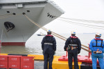 CHINA SHANGHAI AIRCRAFT CARRIER FUJIAN MAIDEN SEA TRIALS DEPARTURE (CN)