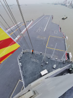 CHINA SHANGHAI AIRCRAFT CARRIER FUJIAN MAIDEN SEA TRIALS DEPARTURE (CN)