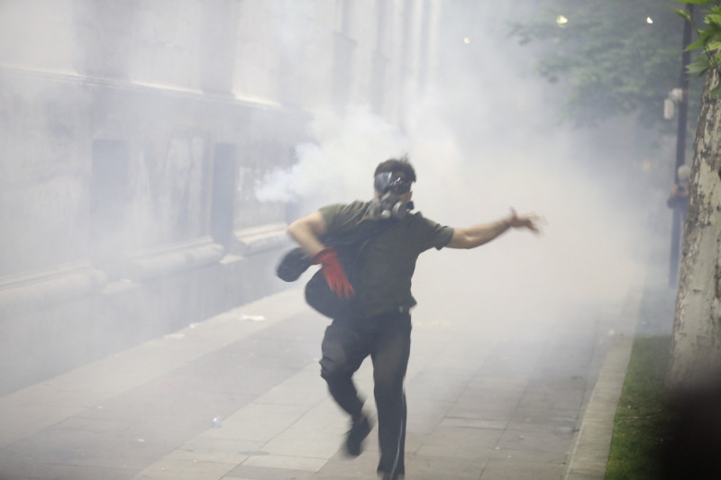 Georgians continue to protest government's 'Transparency of Foreign Influence' draft law