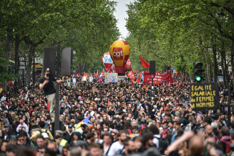 Labour Day rally in Paris FA, France - 01 May 2024