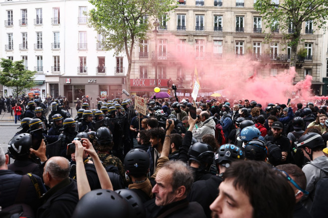 May Day demonstrations, Paris, France - 01 May 2024