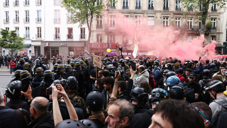 May Day demonstrations, Paris, France - 01 May 2024