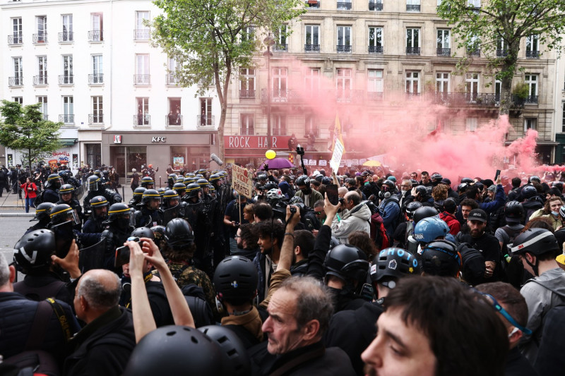 May Day demonstrations, Paris, France - 01 May 2024