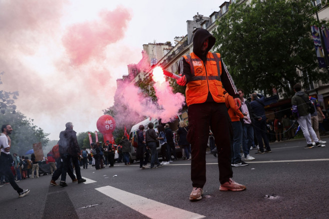 May Day demonstrations, Paris, France - 01 May 2024