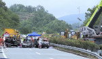 CHINA GUANGDONG EXPRESSWAY COLLAPSE AFTERMATH (CN)