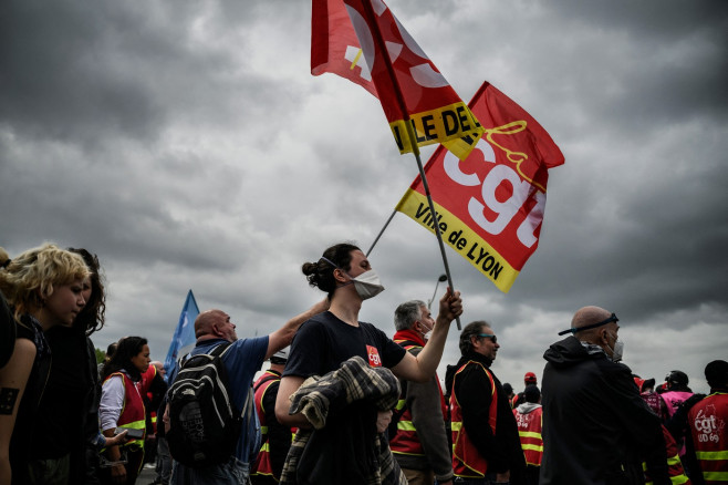 Proteste în Lyon de 1 Mai