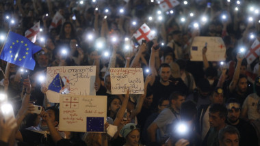 proteste violente in georgia