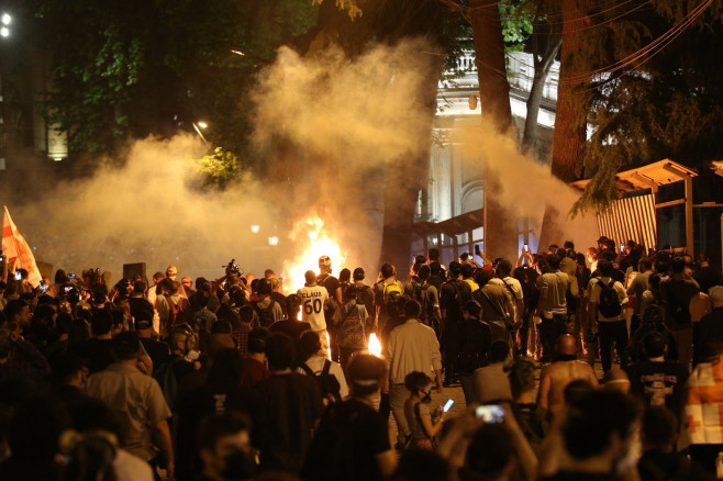 Georgians continue to protest government's 'Transparency of Foreign Influence' draft law