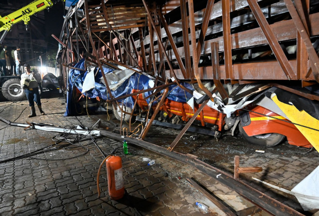 8 Dead, 64 Injured As Billboard Collapses At Ghatkopar After Thunderstorm In Mumbai, MUM, India - 13 May 2024