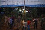 MUMBAI, INDIA - MAY 13: Ongoing rescue operation held by Mumbai Fire Brigade, NDRF, Mumbai Police and BMC at site after