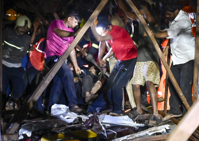 8 Dead, 64 Injured As Billboard Collapses At Ghatkopar After Thunderstorm In Mumbai, MUM, India - 13 May 2024