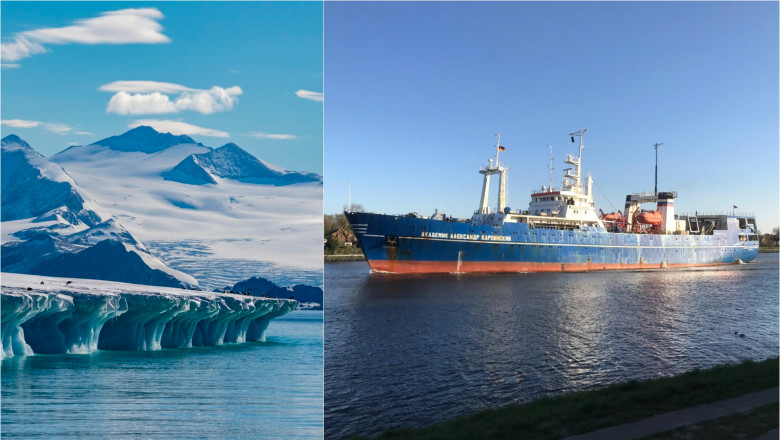 imagine din Antarctica / vasul de cercetare polară Alexandr Karpinski