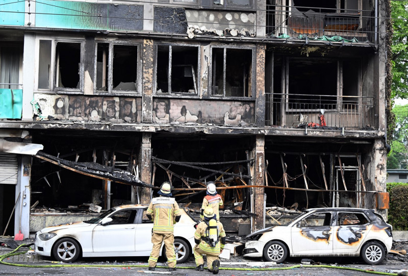 Dead and injured in fire in Düsseldorf