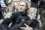 Evacuation of civilians from the Vovchansk city in Ukraine