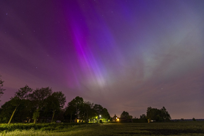 Northern lights in Netherlands