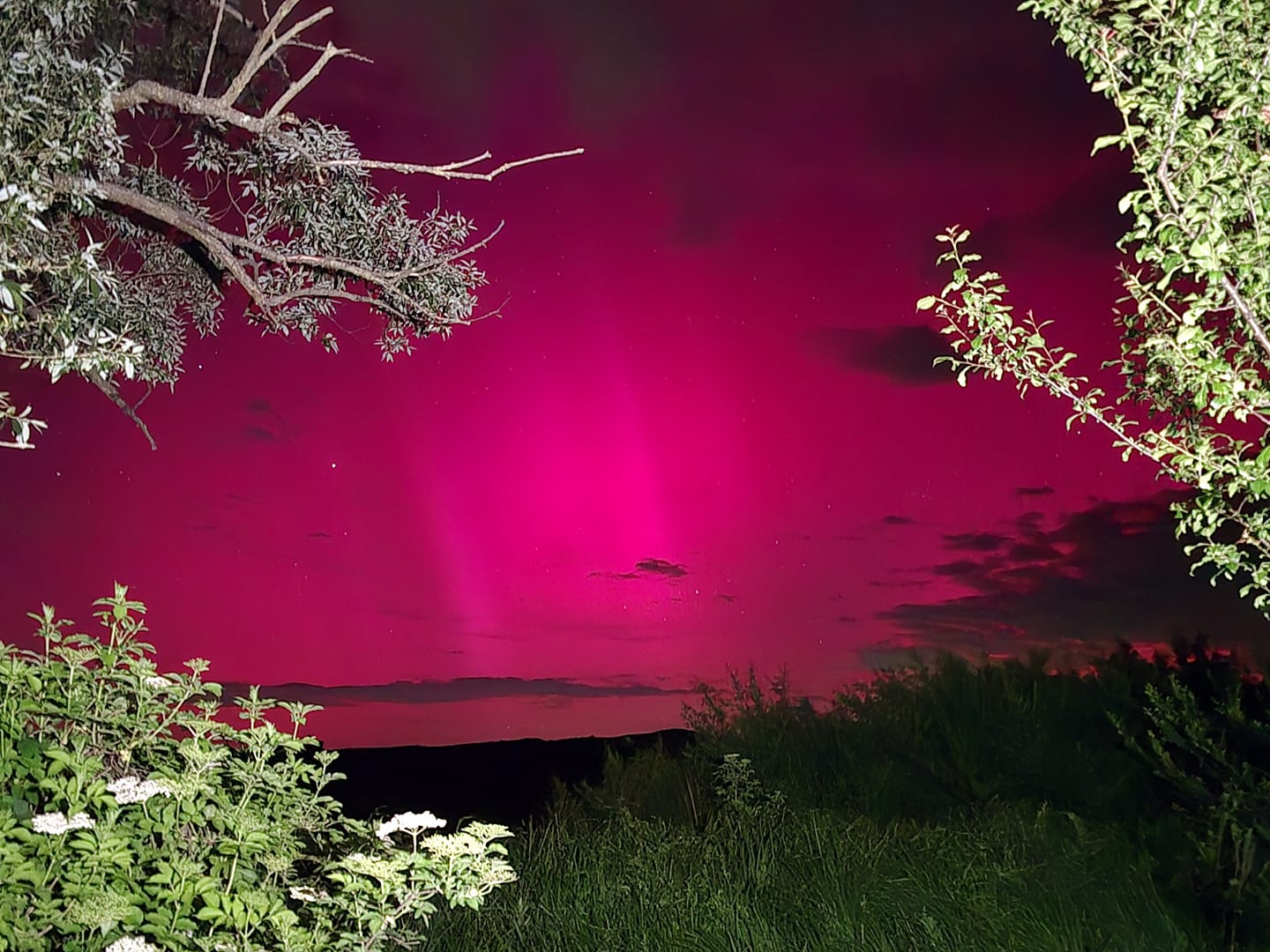 Cum s-a văzut aurora boreală pe cerul județelor din România