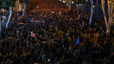 Georgians continue to protest government's 'Transparency of foreign influence' draft bill