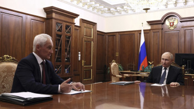 Russian President Putin Meets with Deputy Prime Minister Andrei Belousov