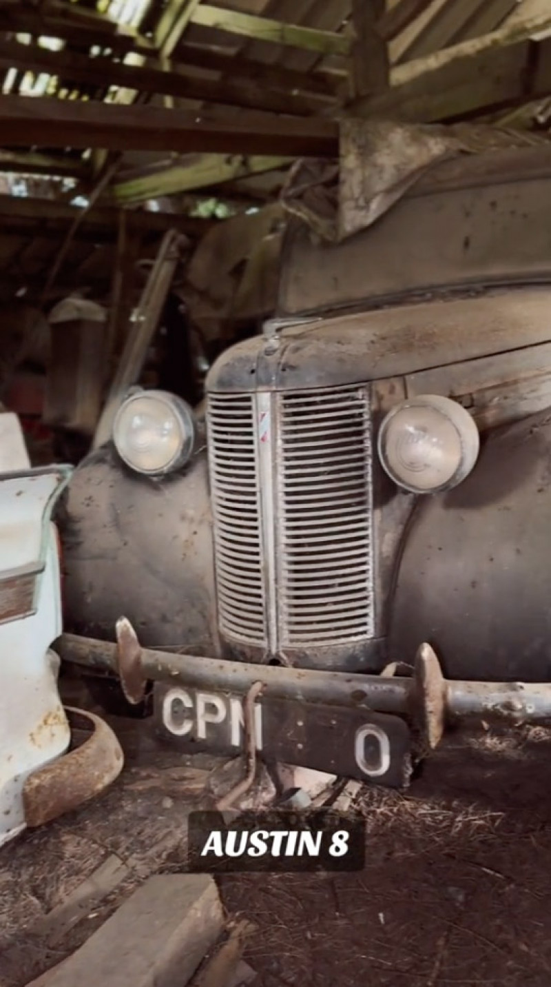 Woman finds vintage car graveyard in 'spooky' UK forest