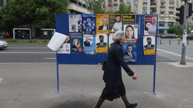 BUCURESTI - ALEGERI 2024 - AFISE ELECTORALE - 23 MAI 2024