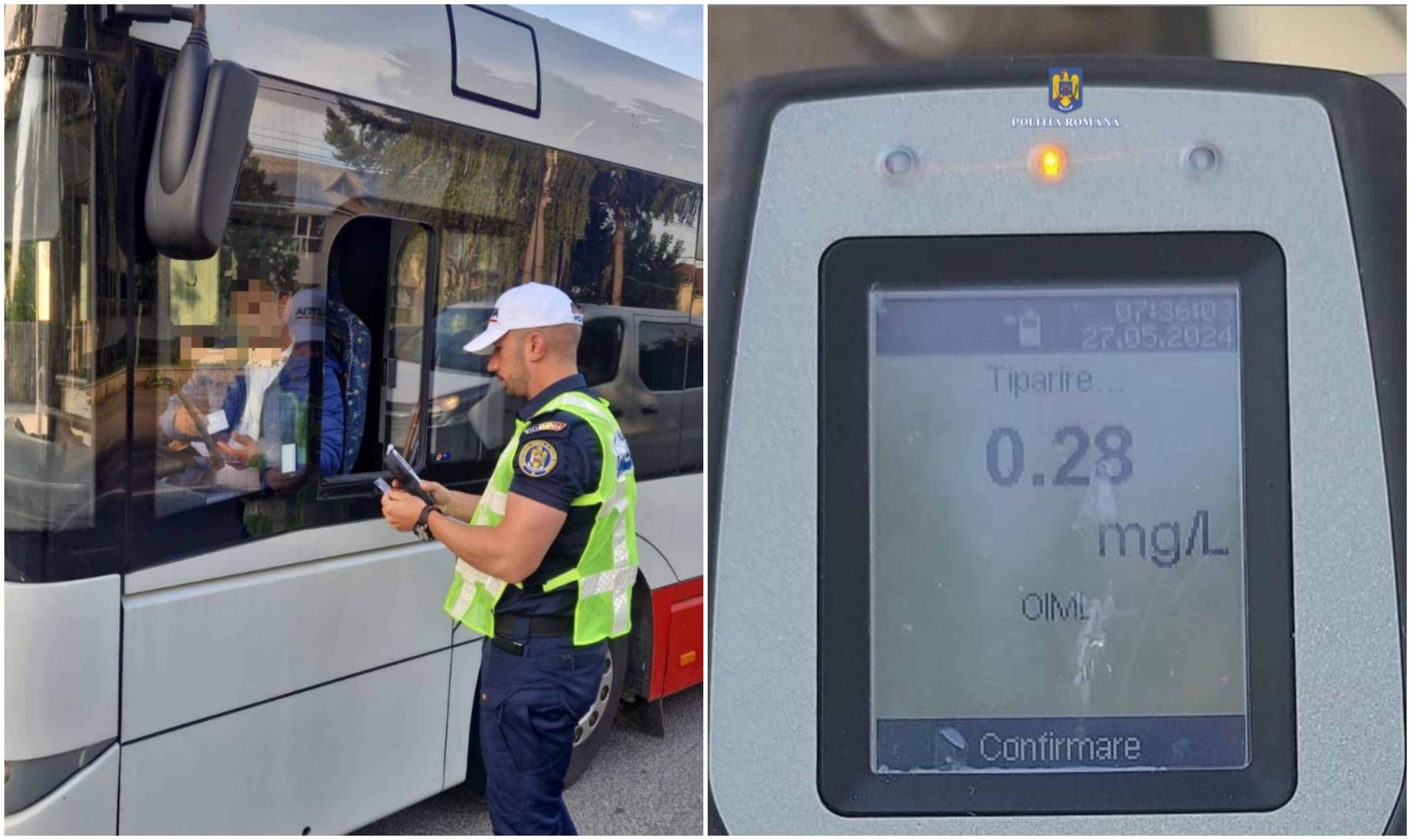 Un șofer de autobuz școlar din Dâmbovița a fost prins beat la volan. A fost amendat și lăsat fără permis pentru 90 de zile