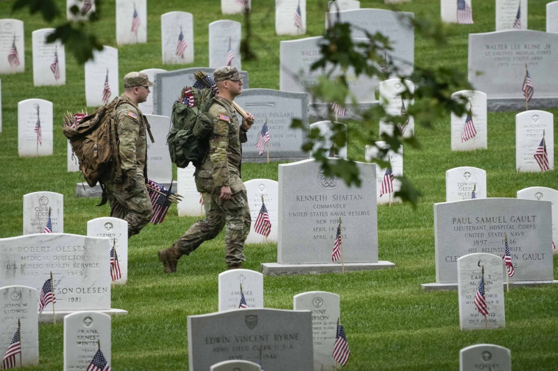 News: Flags In Ceremony at Arlington National Cemetery