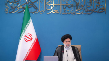 Iranian President EBRAHIM RAISI attends a cabinet meeting in Tehran
