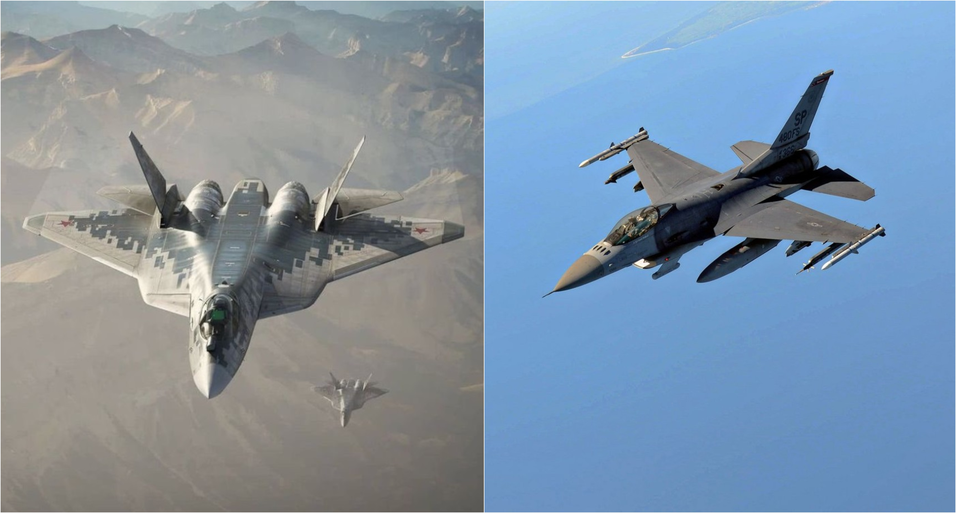 Su-57 vs F-16: Cum se compară cel mai avansat avion de luptă al Rusiei cu avioanele pe care le va primi Ucraina din Occident