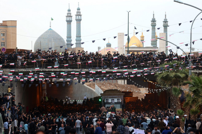 Iran holds funeral processions for late president Ebrahim Raisi in Qom