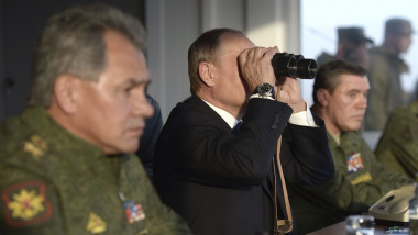 Russian President Putin At Military Exercises