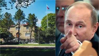 consulatul rus din insulele Aland / Vladimdir Putin arată cu degetul