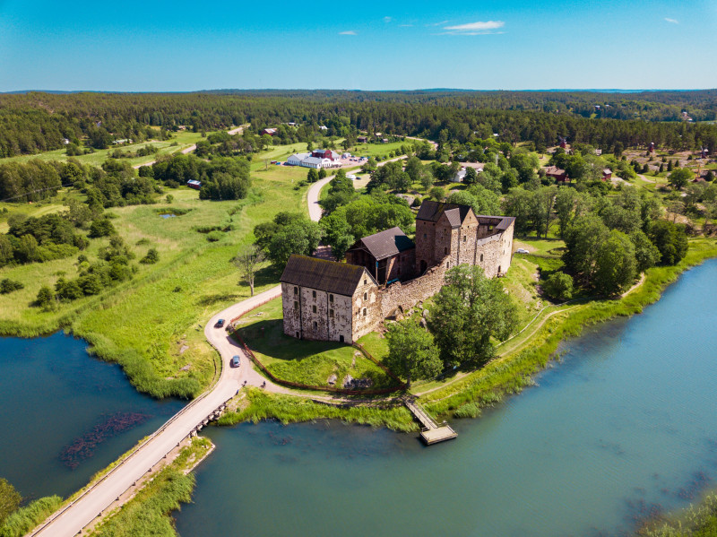 Areal,Panoramic,View,From,The,Kastelholm,Castle,,Åland,Island,,Finland