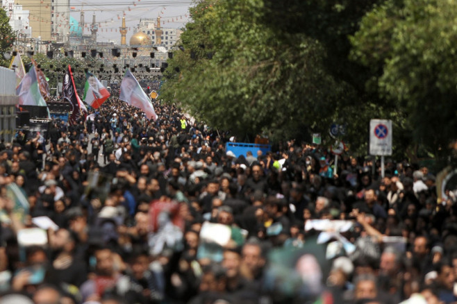 Ceremony held in Mashhad for Iranian President Reisi who died in helicopter crash