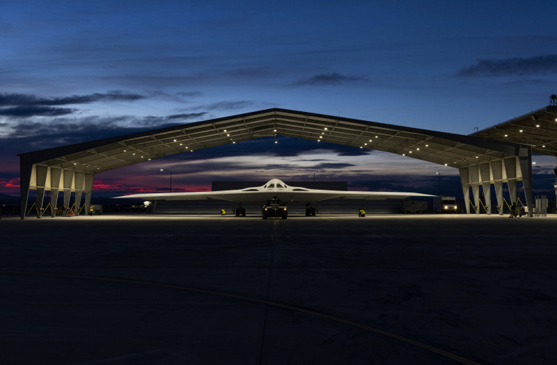 B-21 Raider Strategic Bomber Continues Flight Test - California