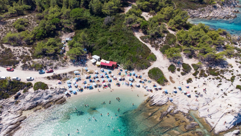 Orange Beach din Halkidiki